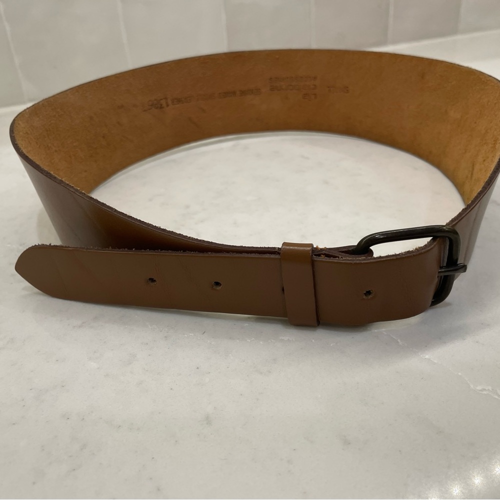 Liz Claiborne Brown Leather Sculpted Belt